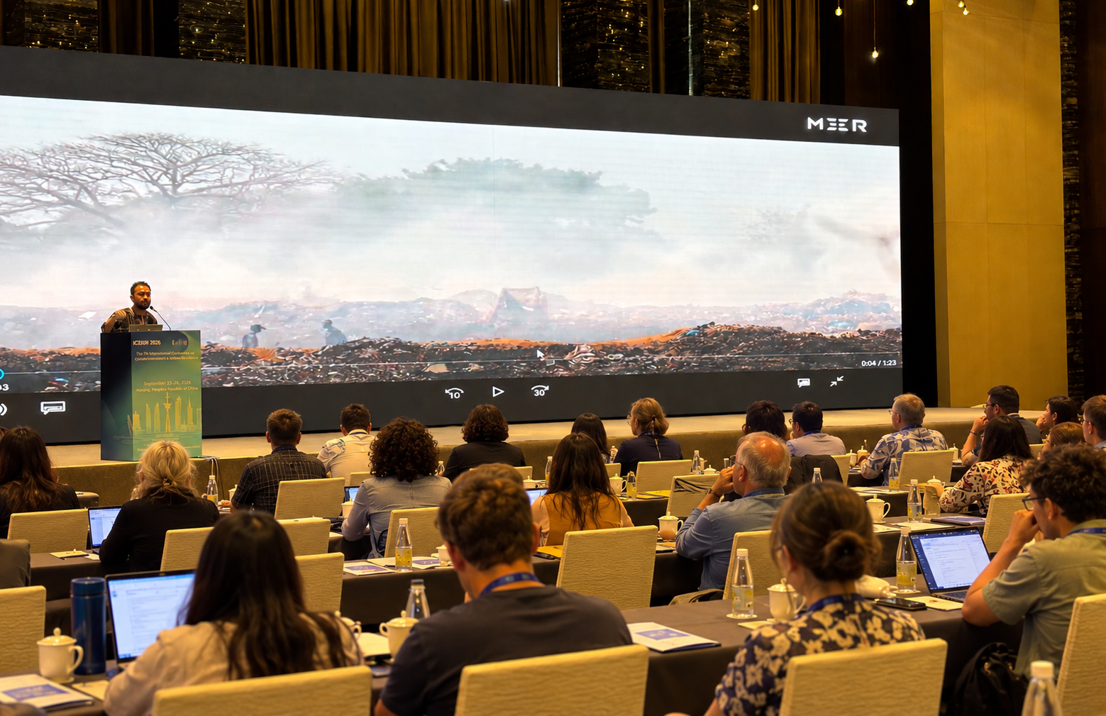 Dr. Ye Tao presenting MEER's work at IC2UHI 2026 in Nanjing